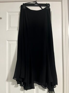 Chaps Black Skirt